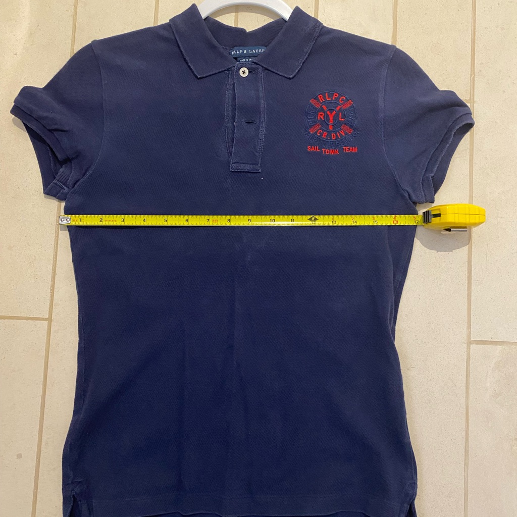 Ralph Lauren Women’s Polo With Flag On Back Size Medium